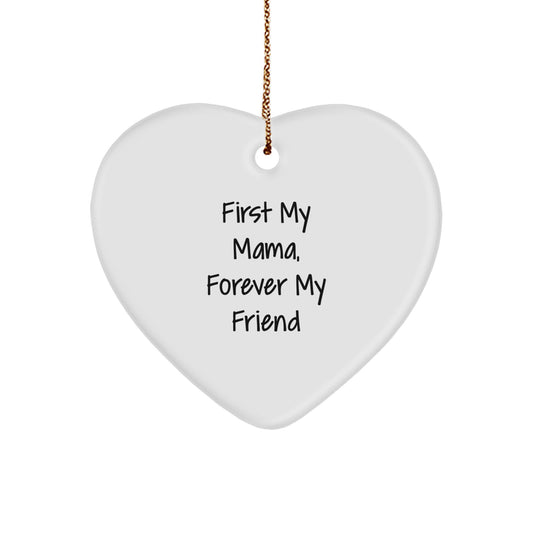 Funny Mama Heart Ornament Gifts from Men for Mama on Christmas Unique Gifts - Image 1