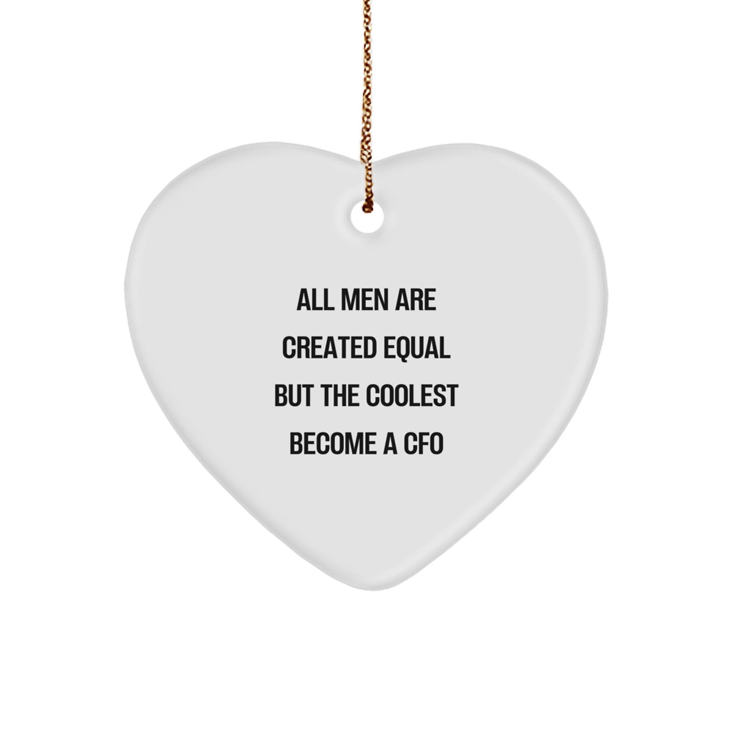 Cfo Keepsake Heart Ornament Holiday Tree Christmas Gift for Him - Image 1