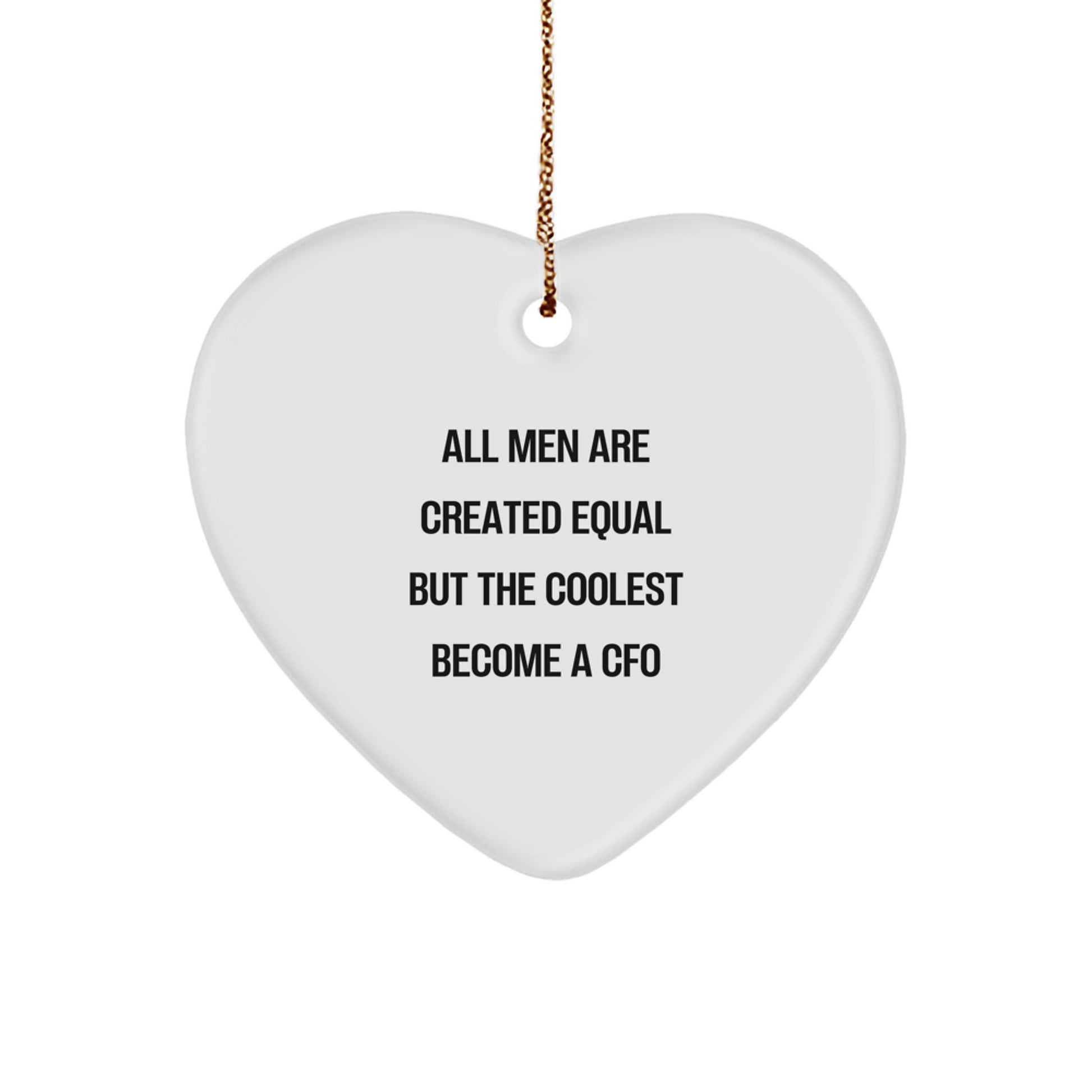 Cfo Keepsake Heart Ornament Holiday Tree Christmas Gift for Him - Image 1
