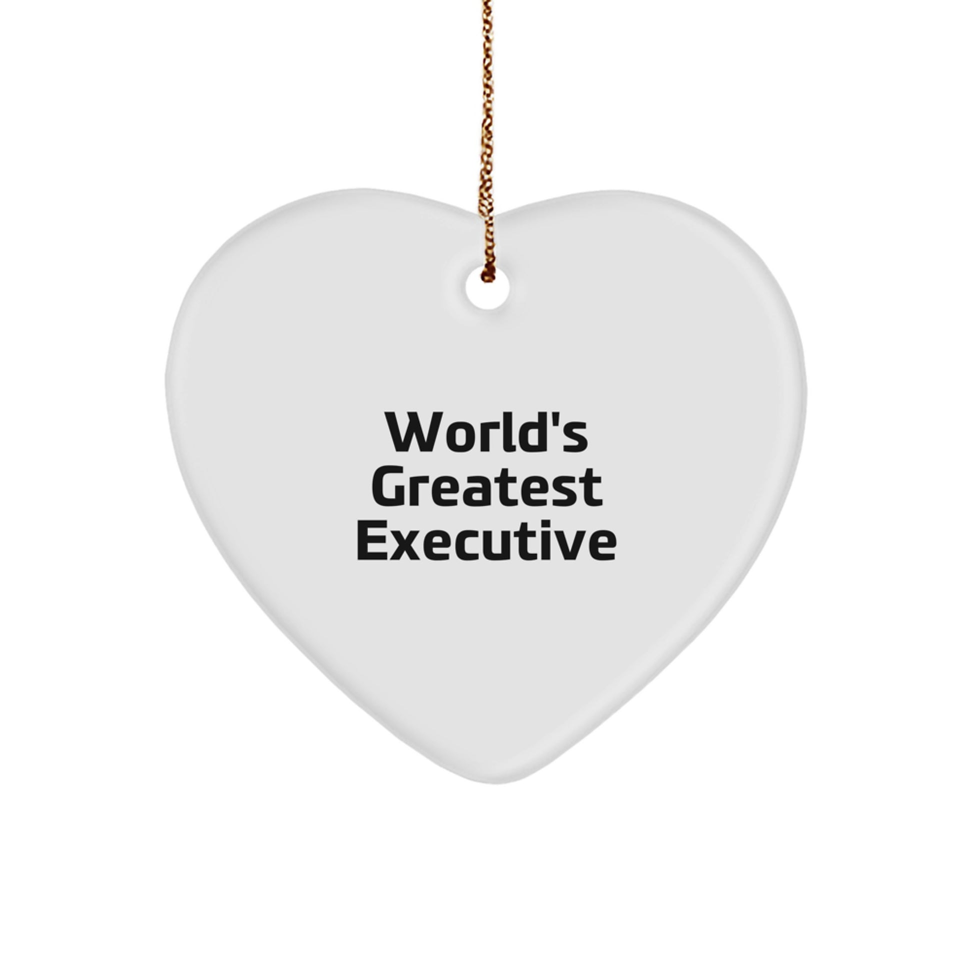 Funny Executive Heart Ornament Gifts from Friends and Family for Office Christmas - Image 1