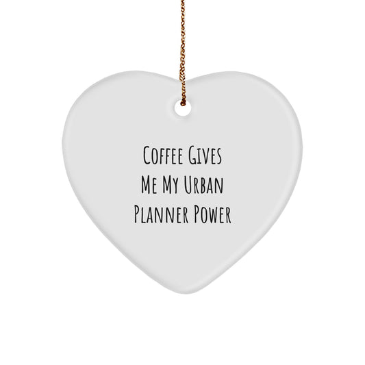Funny Urban Planner Heart Ornament Gifts from Friends - Christmas Unique Gifts for Urban Planner - Image 1