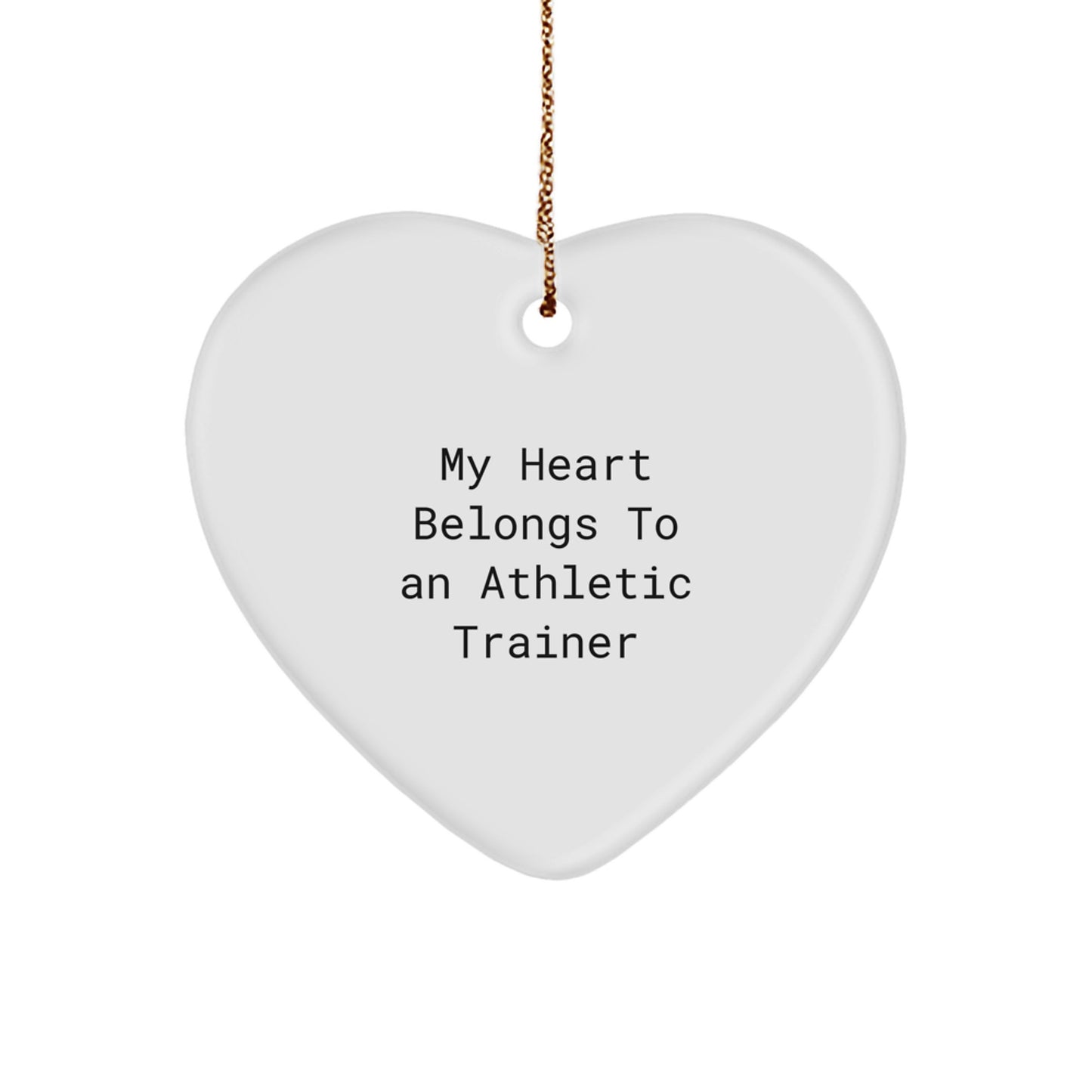Funny Athletic Trainer Gifts from Friends Christmas Unique Ornament - Image 1