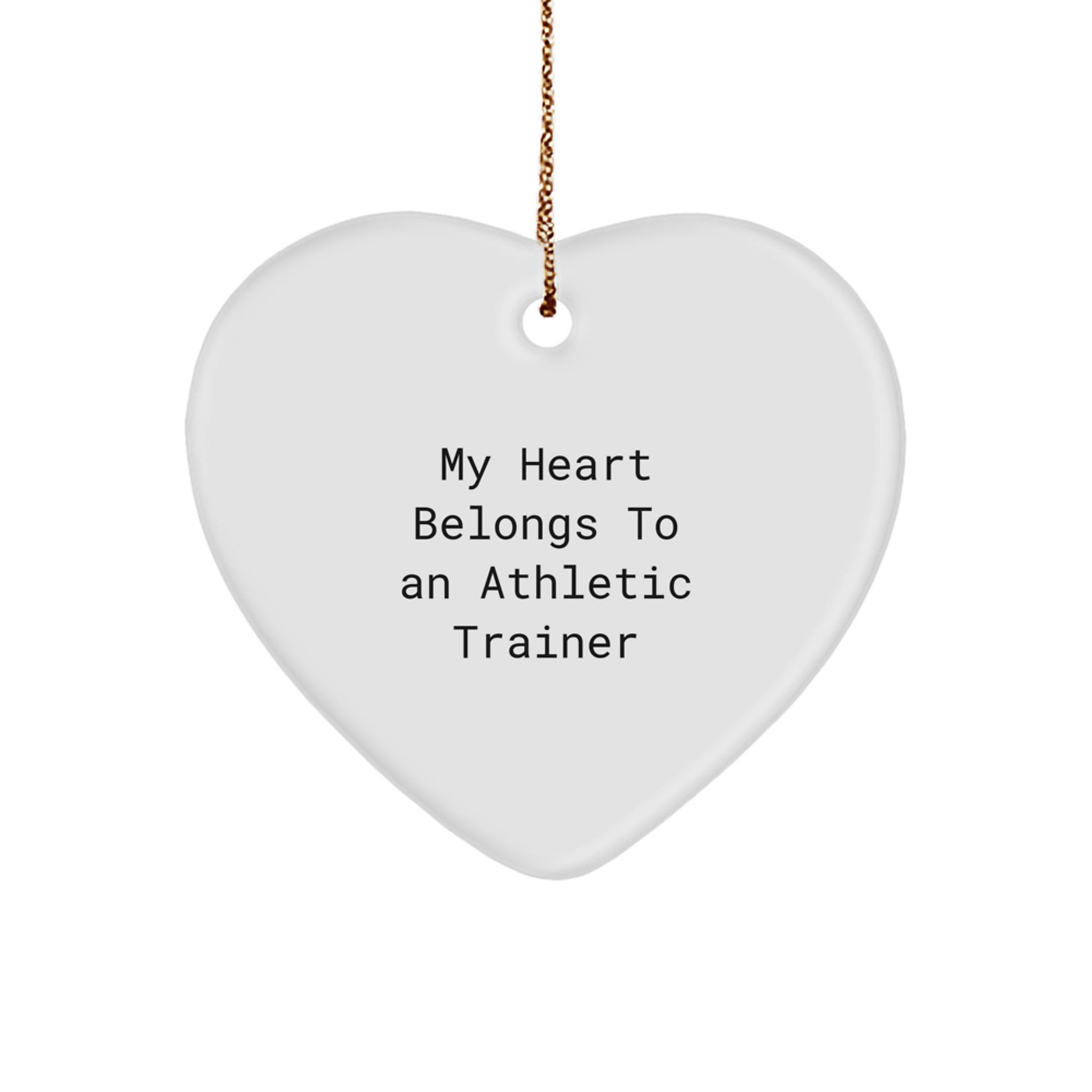 Funny Athletic Trainer Gifts from Friends Christmas Unique Ornament - Image 1