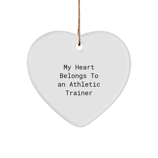 Funny Athletic Trainer Gifts from Friends Christmas Unique Ornament - Image 1