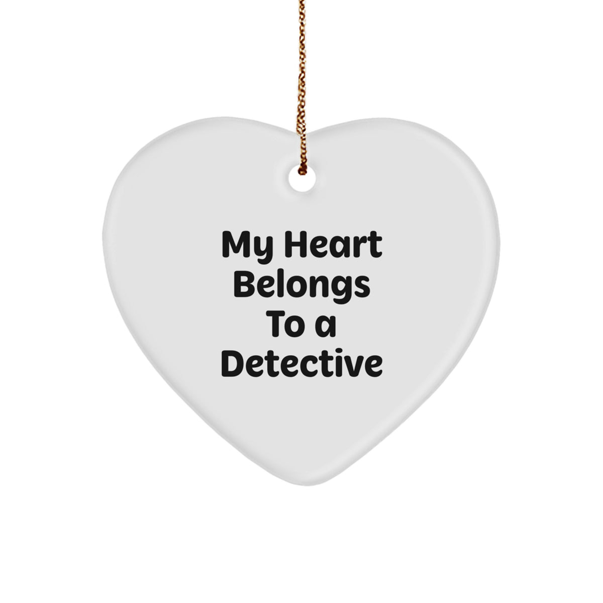 Detective Keepsake Ornament for Him Christmas Unique Gift Belongs To a - Image 1