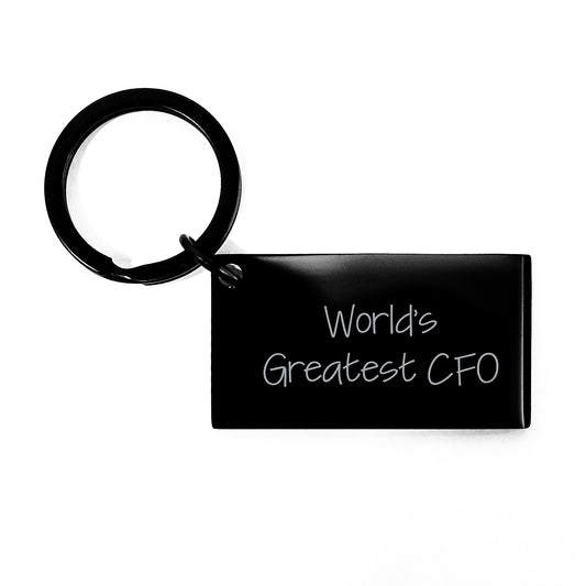 Funny World's Greatest CFO Keychain Gifts for CFO Friends and Family Christmas Unique Keychain from Men - Image 1