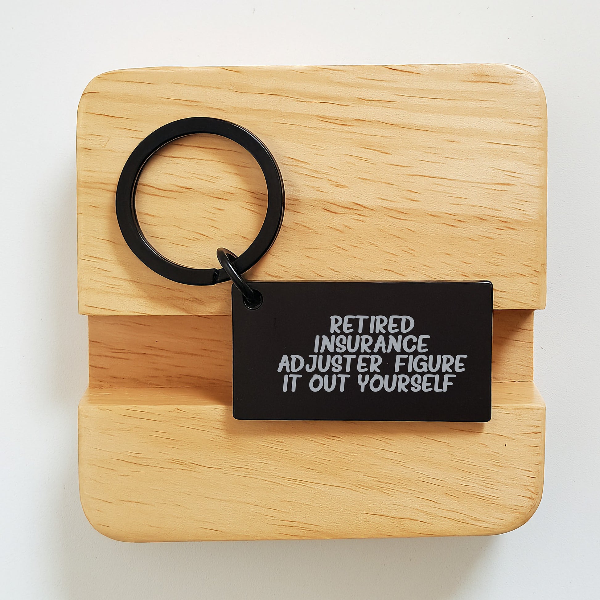 Insurance Adjuster Humor Keychain Gifts from Men for Birthday - Image 2