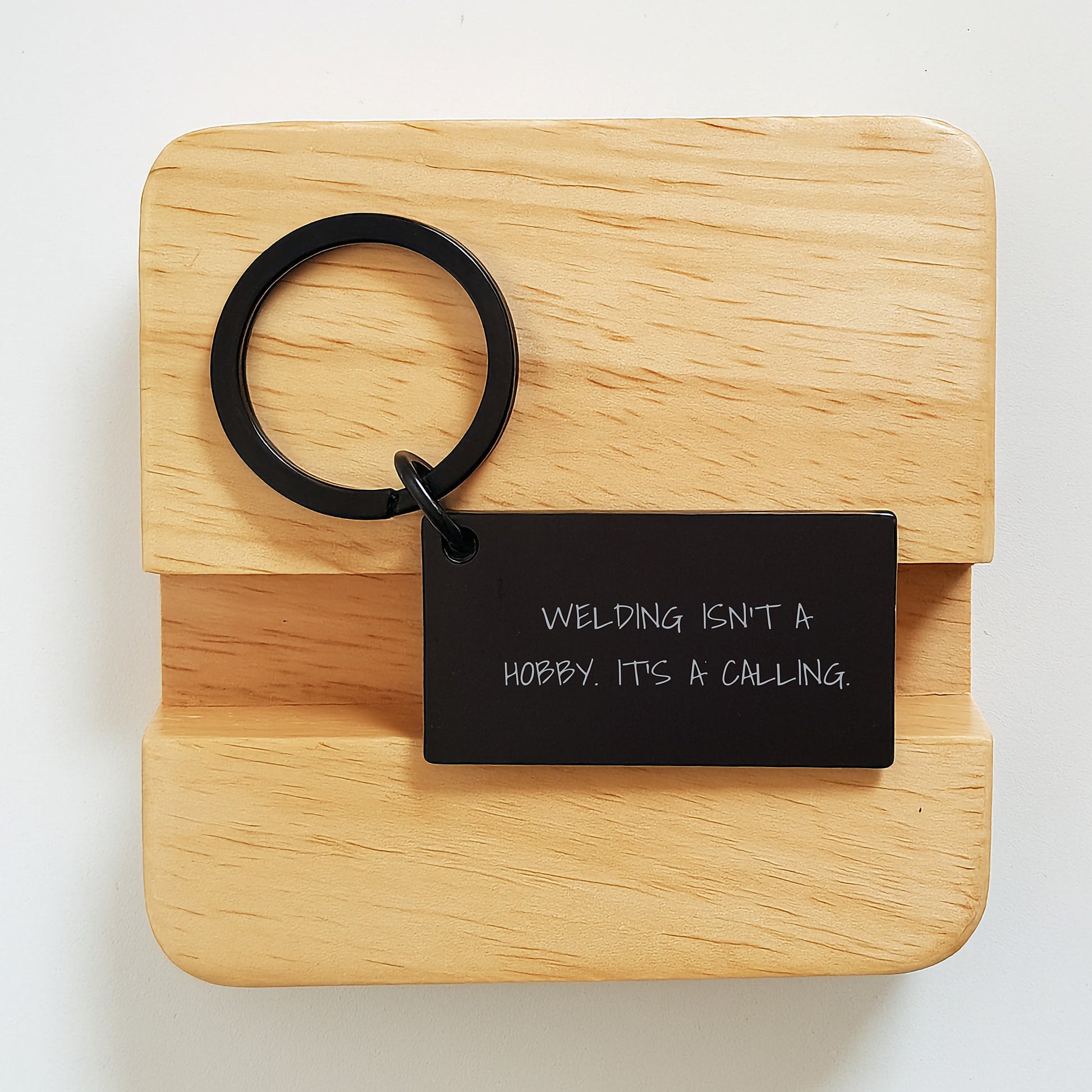 Welding Gifts for Men from Friends - Inspirational Keychain with 'Welding Isn't A Hobby. It's A Calling.' - Image 2
