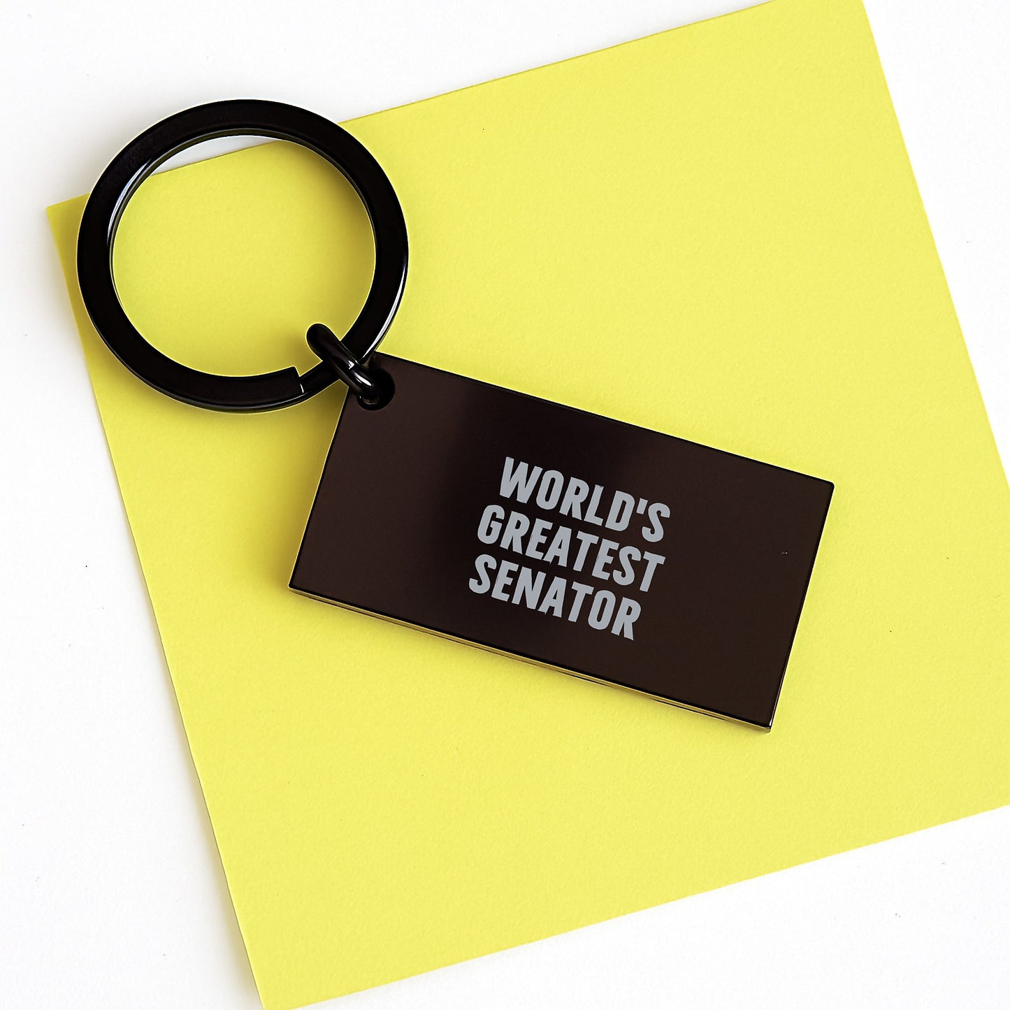 Funny Senator Gifts from Friends and Family - World's Greatest Senator Keychain Men Valentine's Unique Presents - Image 3