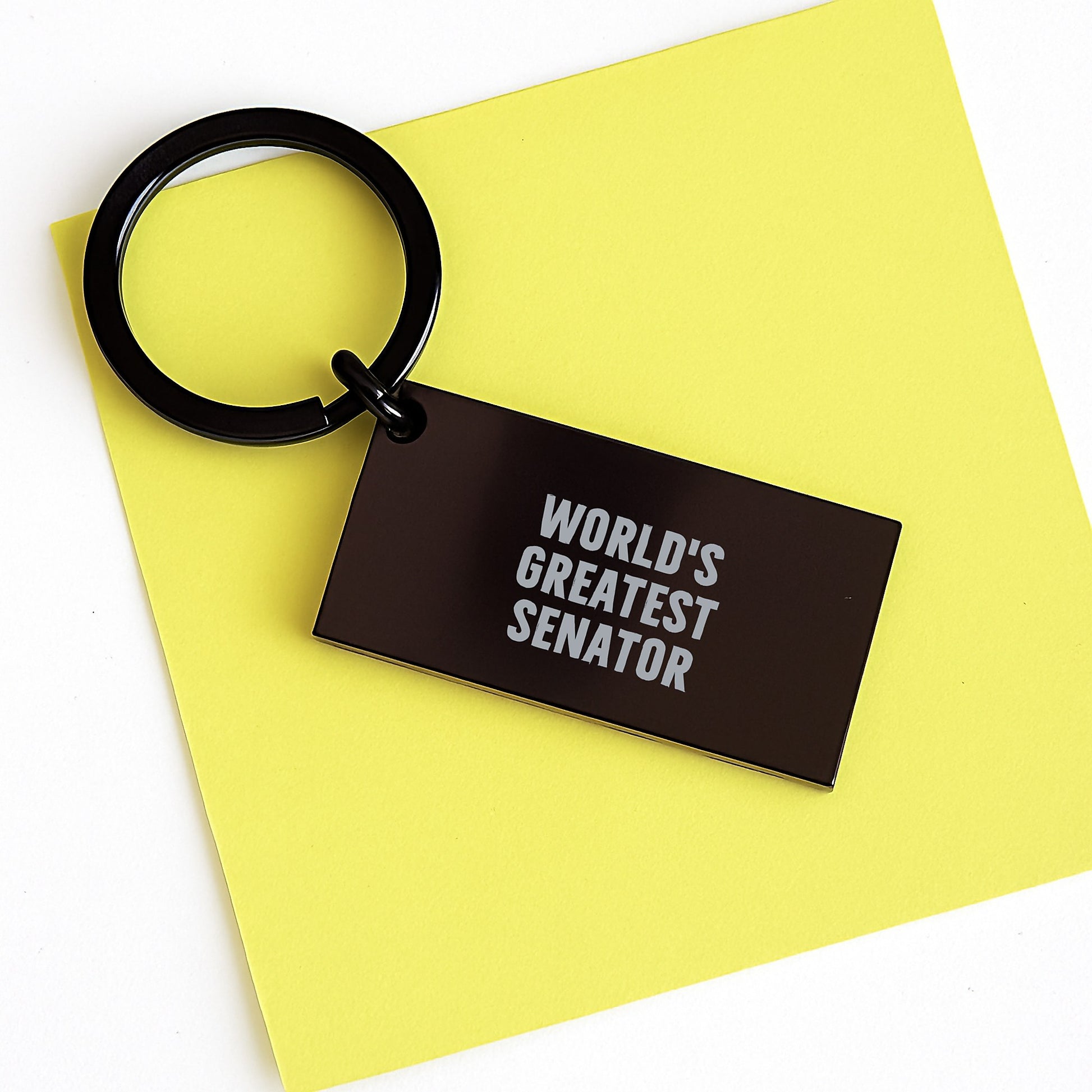 Funny Senator Gifts from Friends and Family - World's Greatest Senator Keychain Men Valentine's Unique Presents - Image 3