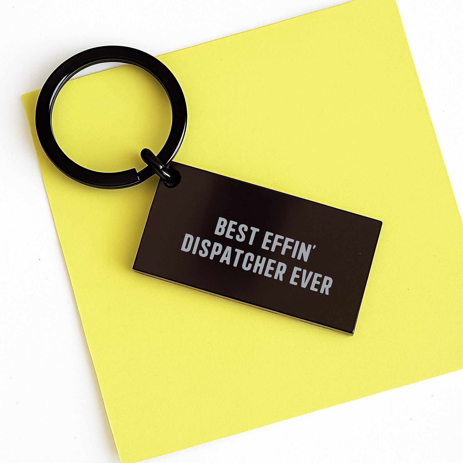 Dispatcher Keepsake Keychain For Him Effin' Dispatcher Birthday Gift - Image 3