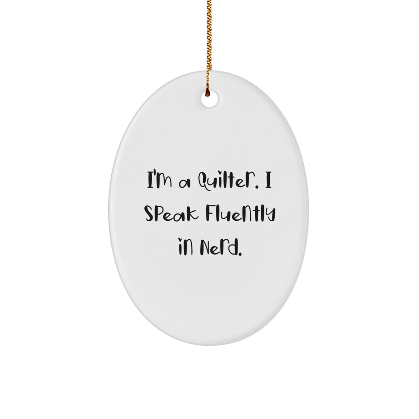 Quilter Christmas Ornament Bright geniusy Gift for Friends Novelty - Image 1