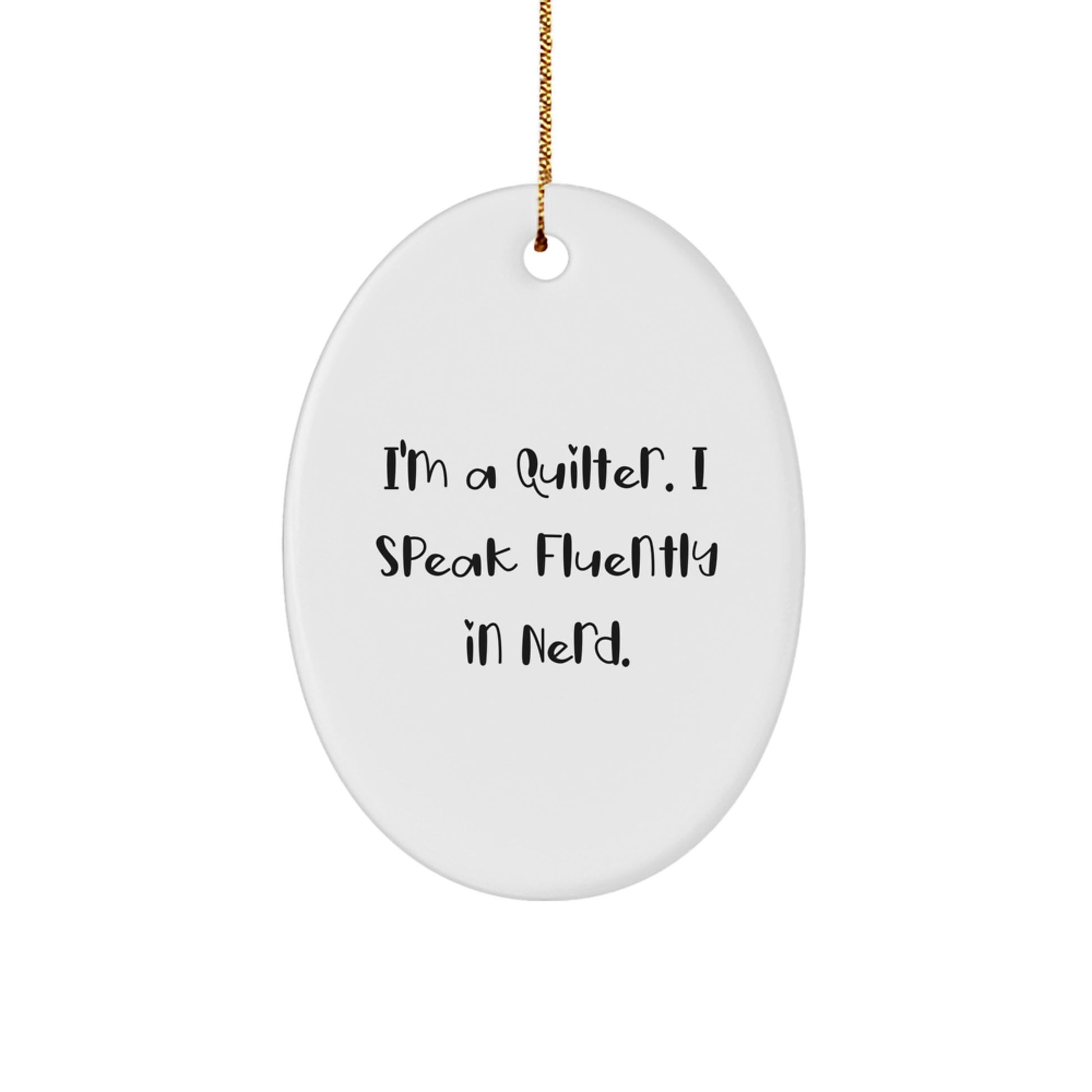 Quilter Christmas Ornament Bright geniusy Gift for Friends Novelty - Image 1
