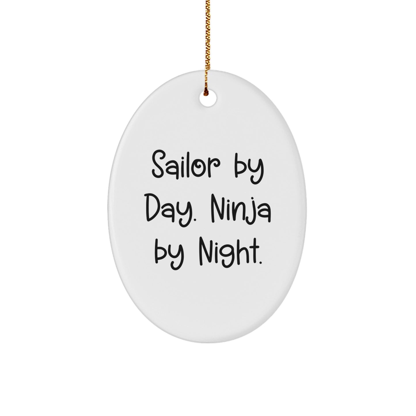 Sailor Oval Ornament Collectible Gift for Neighbor Day Ninja Night - Image 1