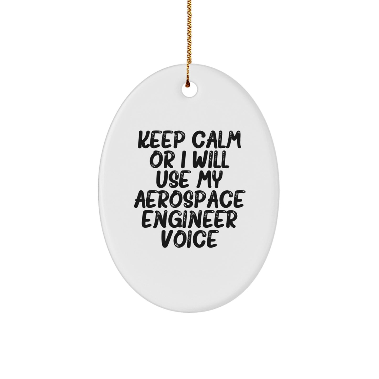 Funny Aerospace Engineer Oval Ornament Gifts for Men, Women, Friends, Coworkers, Family, Christmas Unique Gifts from Men, Women, Friends, Coworkers, Family - Image 1