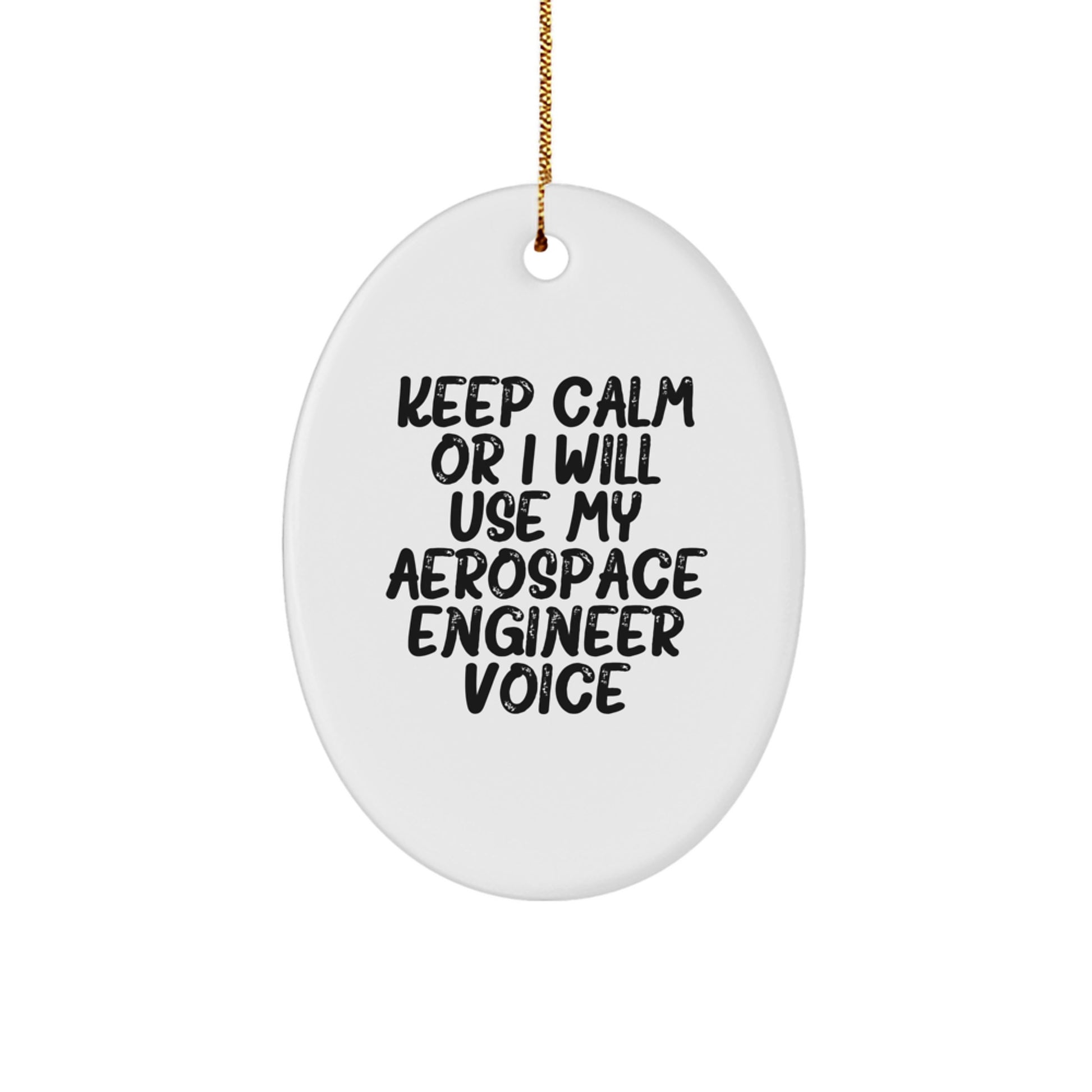Funny Aerospace Engineer Oval Ornament Gifts for Men, Women, Friends, Coworkers, Family, Christmas Unique Gifts from Men, Women, Friends, Coworkers, Family - Image 1