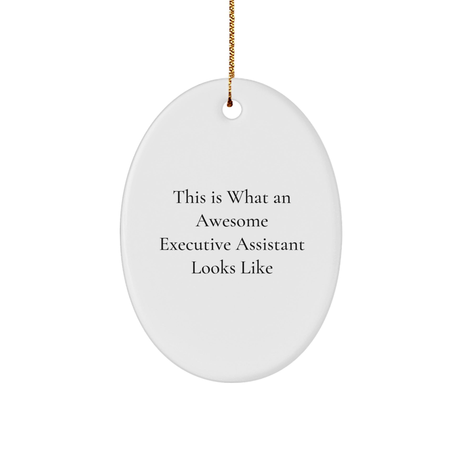 For Her Novelty Executive Assistant Oval Ornament Christmas Gift - Image 1