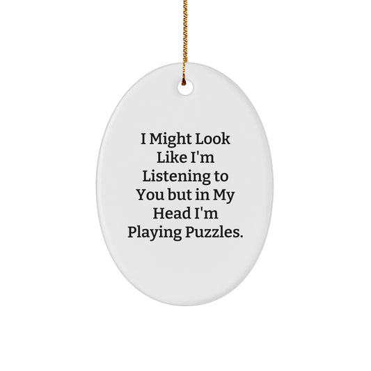 Christmas Unique Gift for Her Puzzles I Might Look Like I'm Listening - Image 1