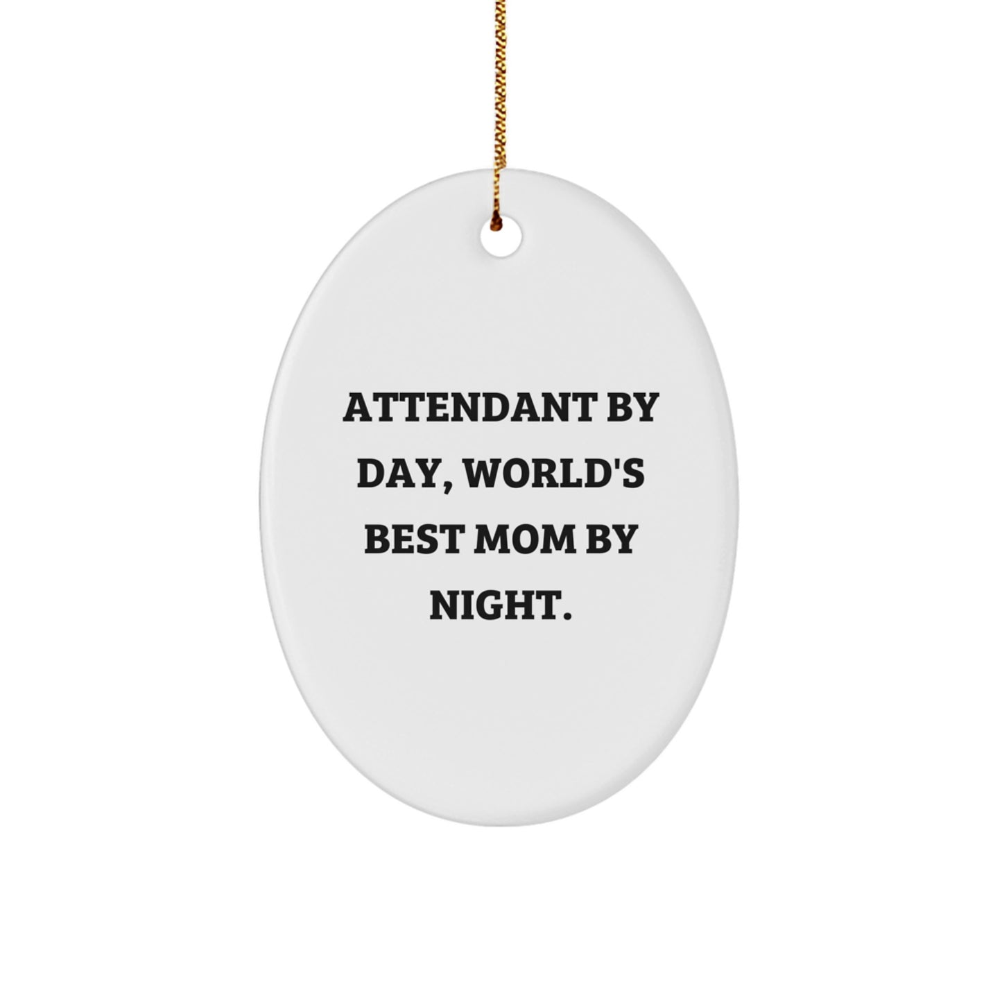 For Him Keepsake Attendant Christmas Ornament Gift – Attendant By Day - Image 1