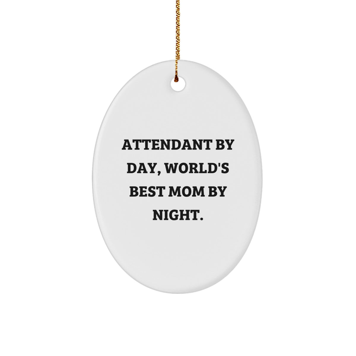 For Him Keepsake Attendant Christmas Ornament Gift – Attendant By Day - Image 1