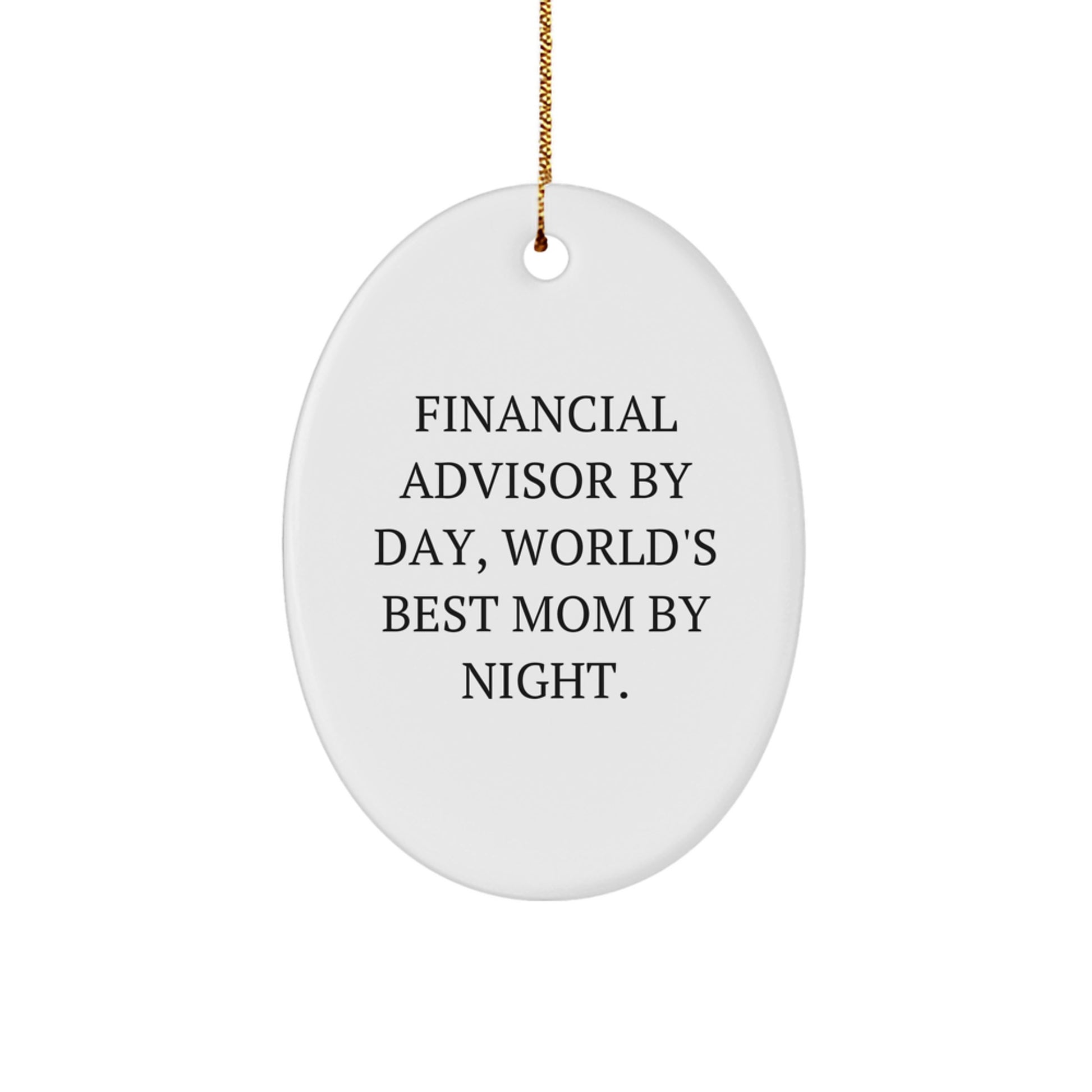 Financial Advisor Keepsake Durable Christmas Ornament for Him Gift - Image 1