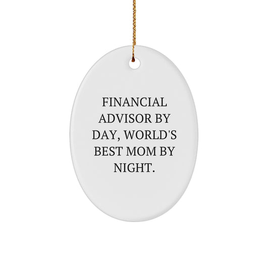 Financial Advisor Keepsake Durable Christmas Ornament for Him Gift - Image 1