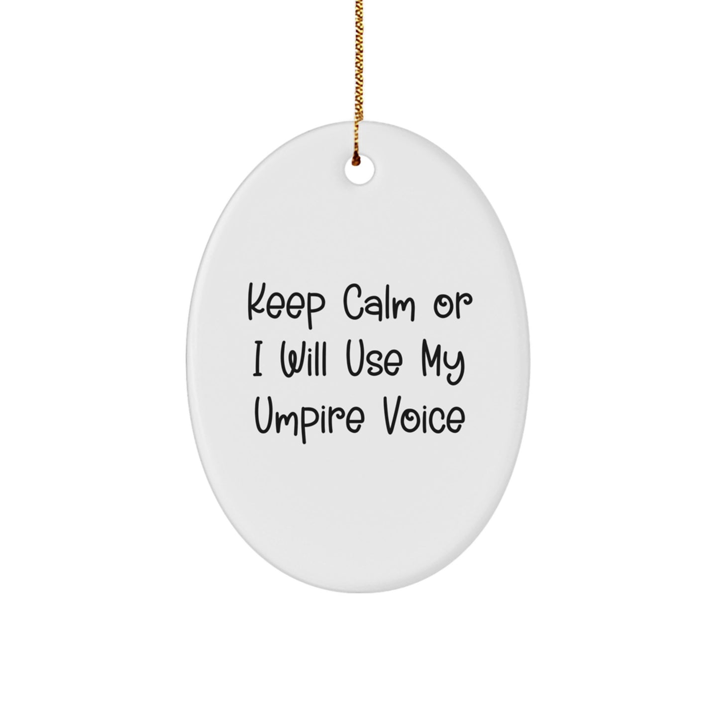 Funny Umpire Oval Ornaments Gifts for Men from Friends, Unique Christmas Decorations - Image 1