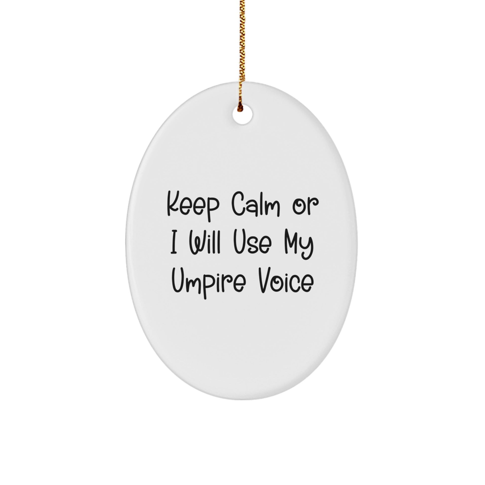 Funny Umpire Oval Ornaments Gifts for Men from Friends, Unique Christmas Decorations - Image 1