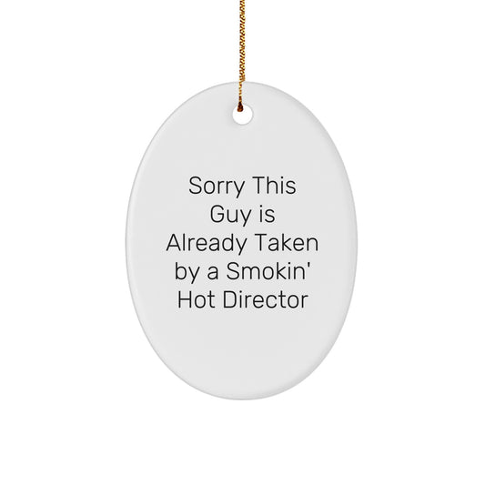 Funny Director Oval Ornament Gifts from Friends, Family, Coworkers to Women, Men, Coworkers, Director - Image 1