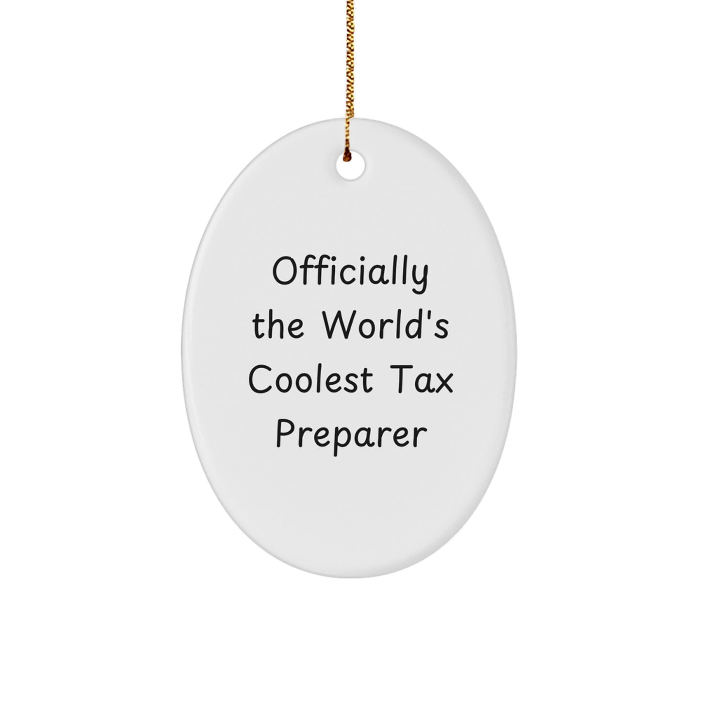 Tax Preparer Keepsake Christmas Ornament for Him Gift - Image 1