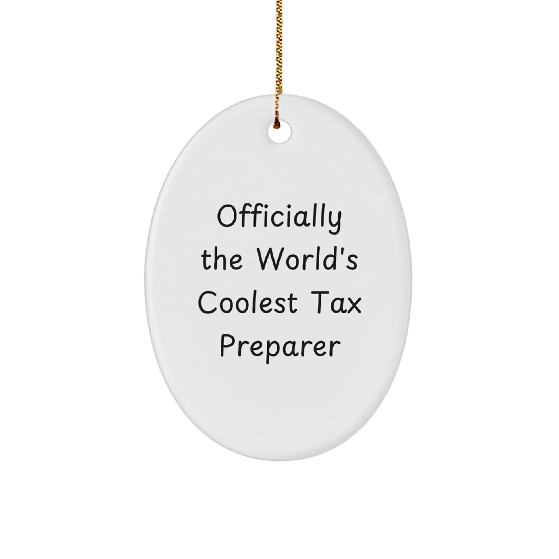 Tax Preparer Keepsake Christmas Ornament for Him Gift - Image 1