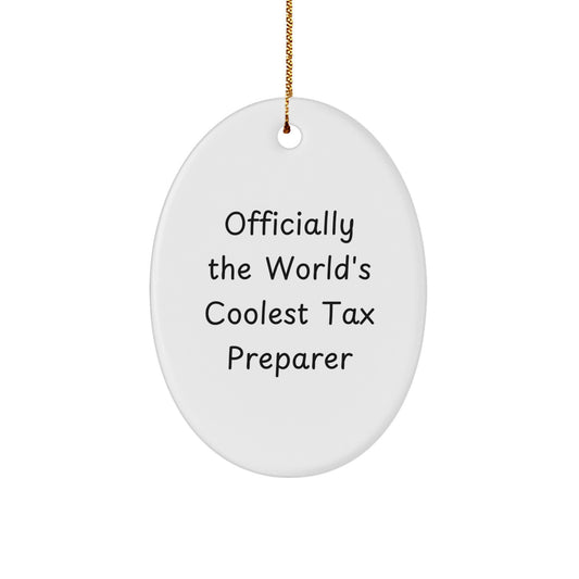 Tax Preparer Keepsake Christmas Ornament for Him Gift - Image 1