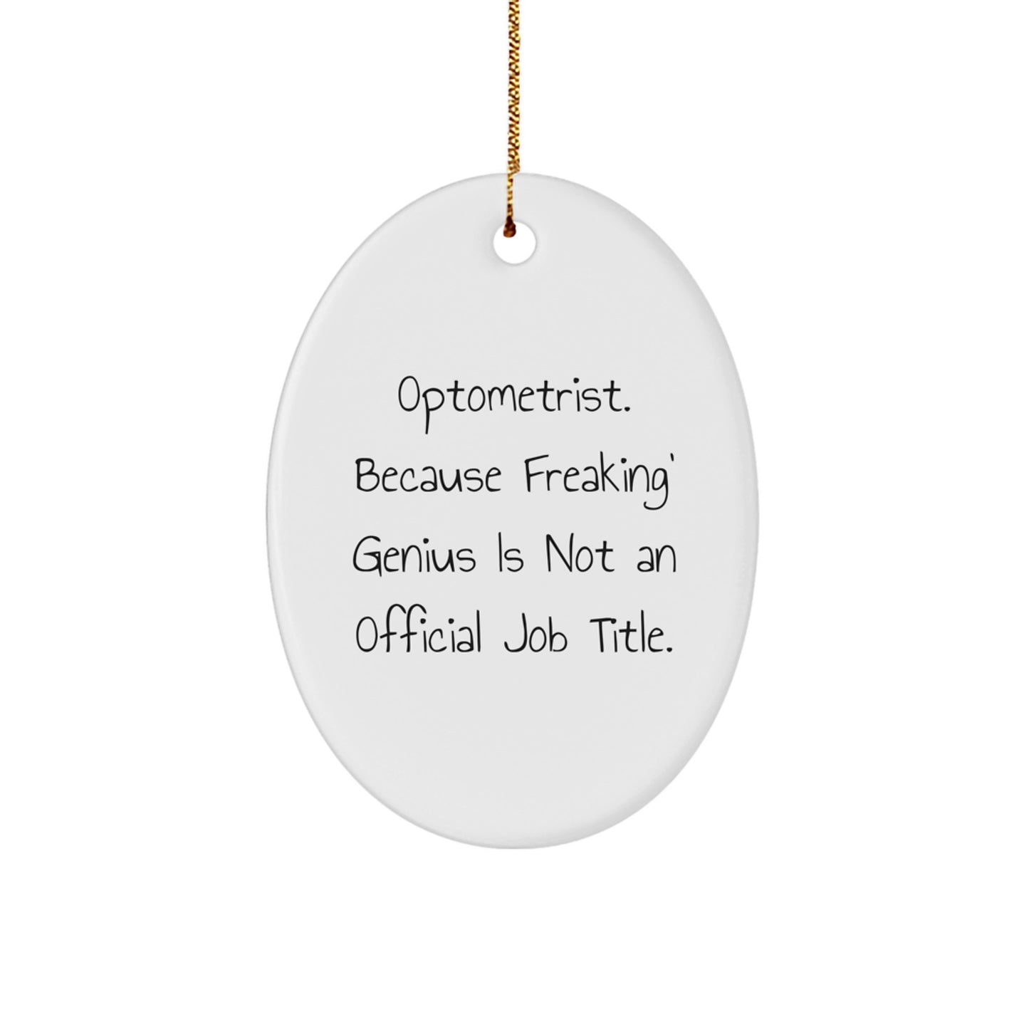 Optometrist Keepsake Christmas Ornament for Him Gift - Image 1