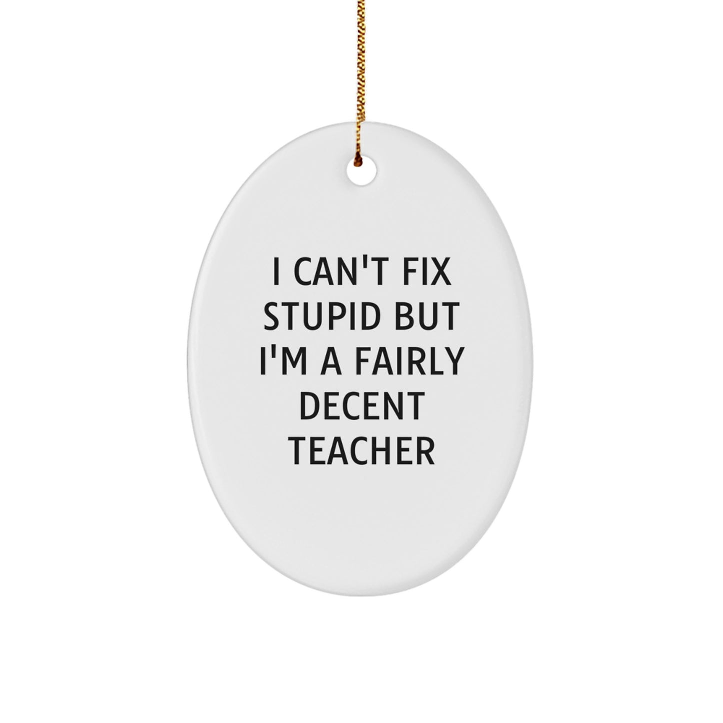 Teacher Keepsake Christmas Ornament for Him Gift - Image 1