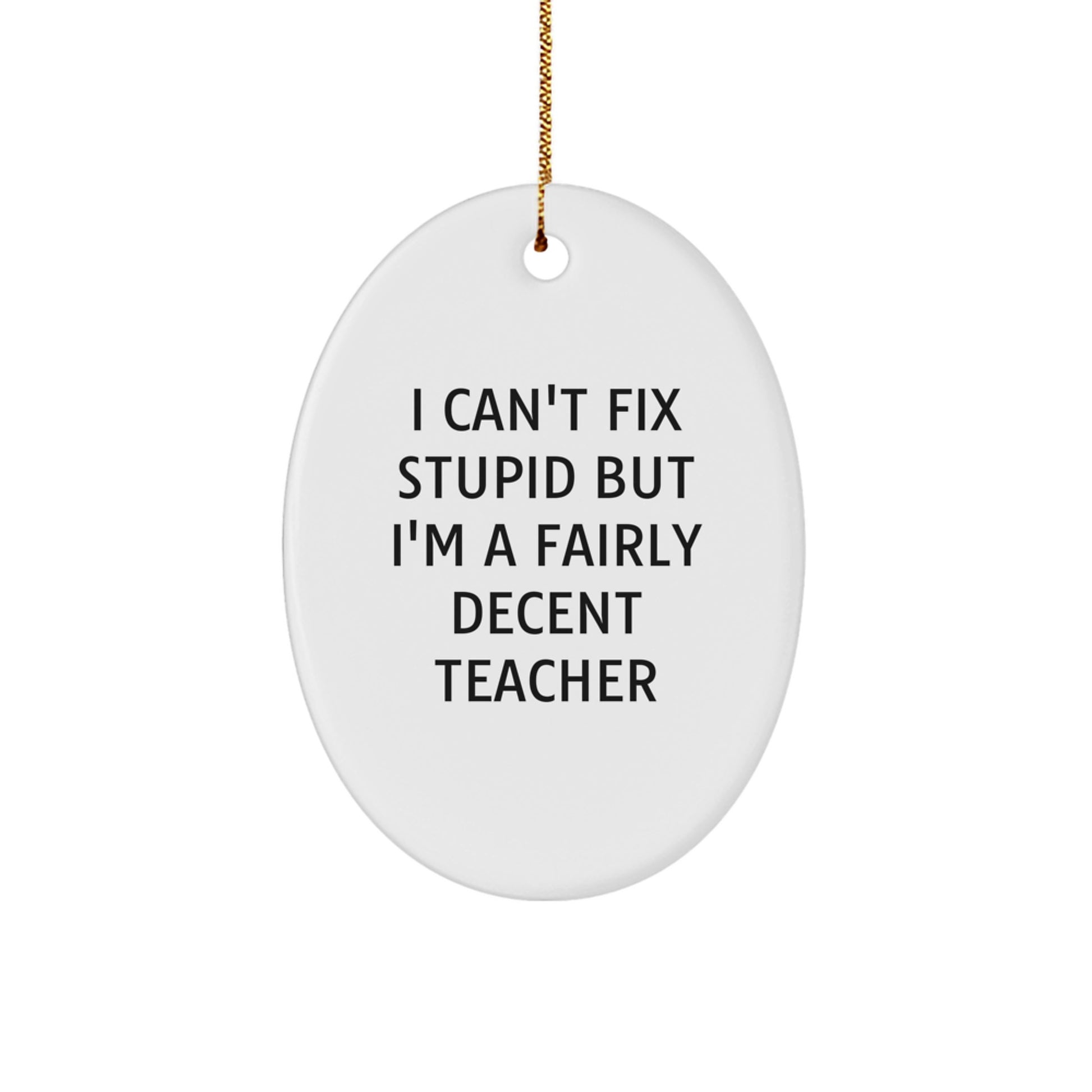 Teacher Keepsake Christmas Ornament for Him Gift - Image 1