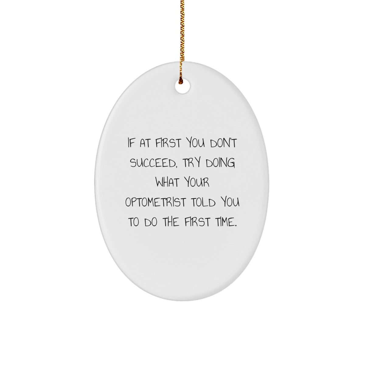 Funny Optometrist Christmas Ornament Gift for Kids - Favorite Holiday - Image 1