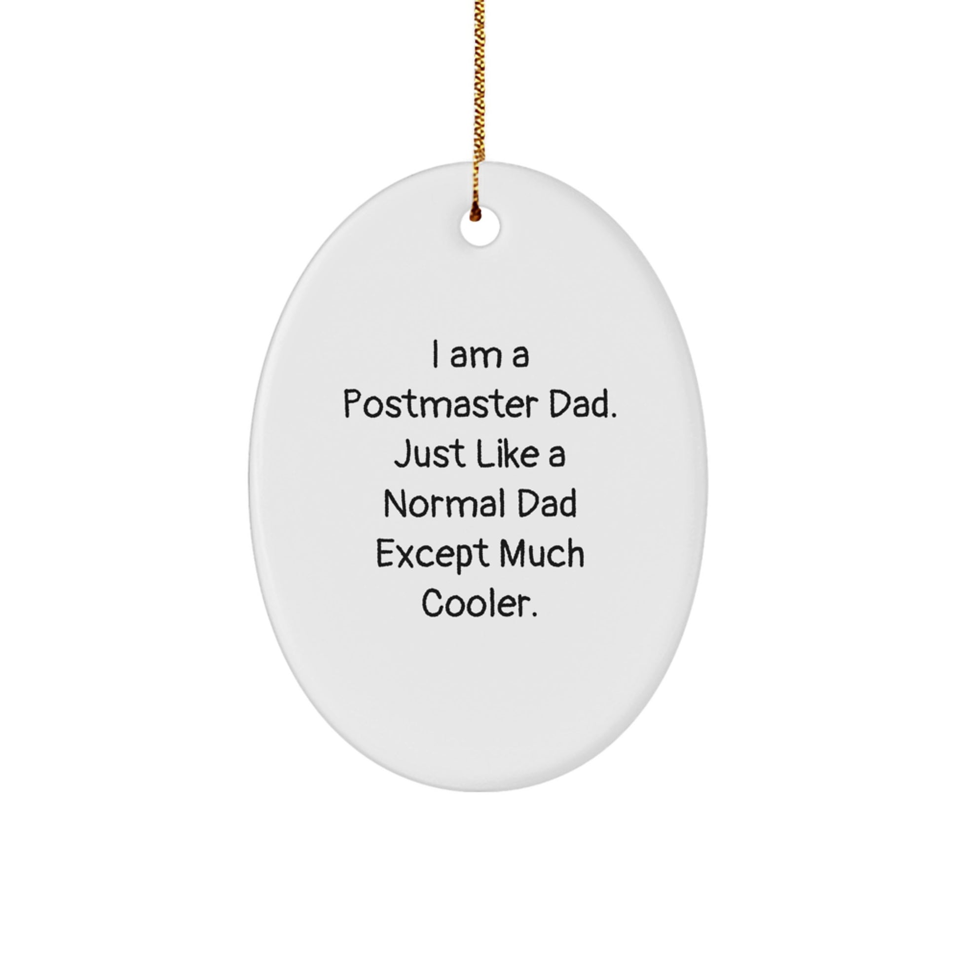Postmaster Favorite Oval Ornament Kids Christmas Gift - Image 1