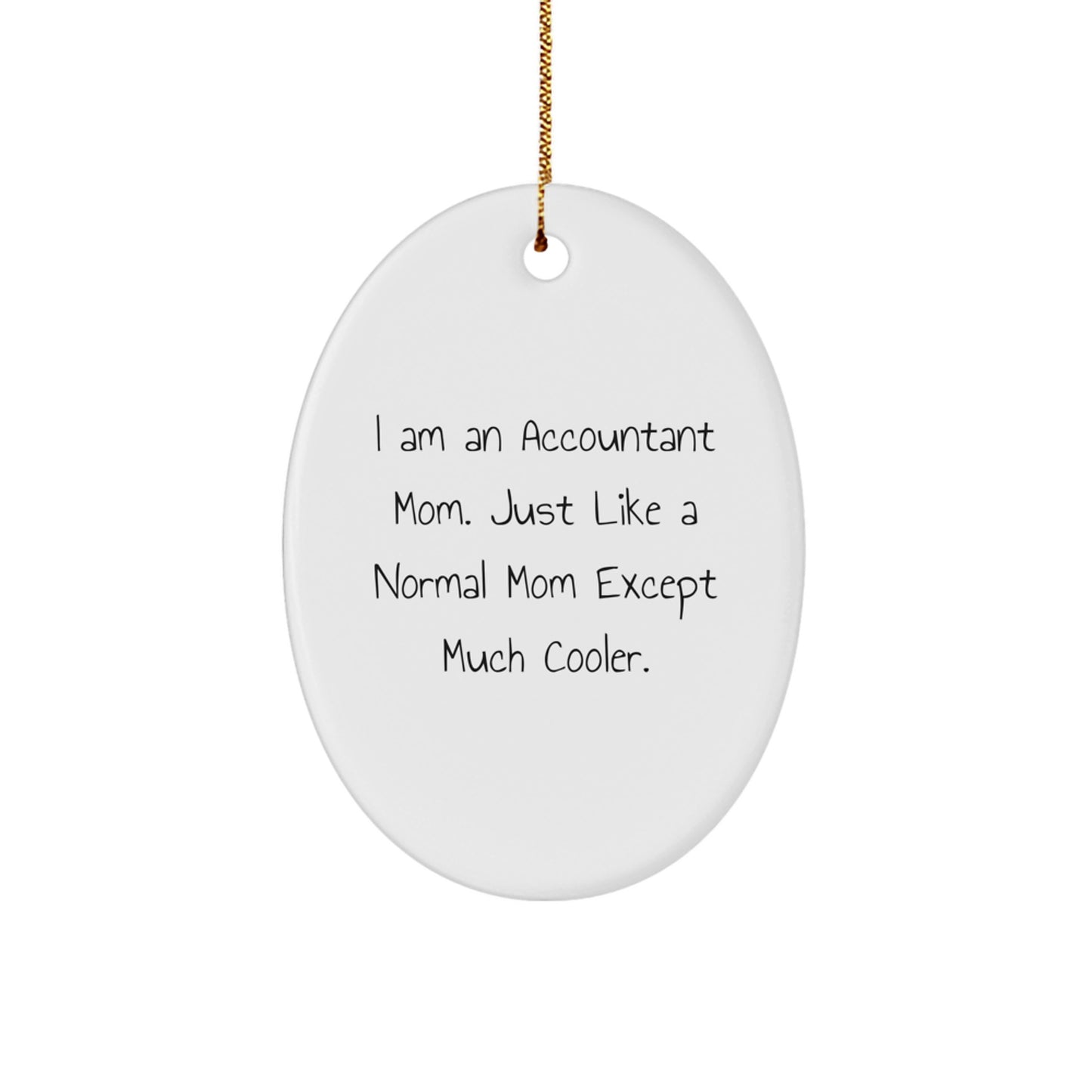 Christmas Ornament Present for Her Accountant Mom Gift - Image 1
