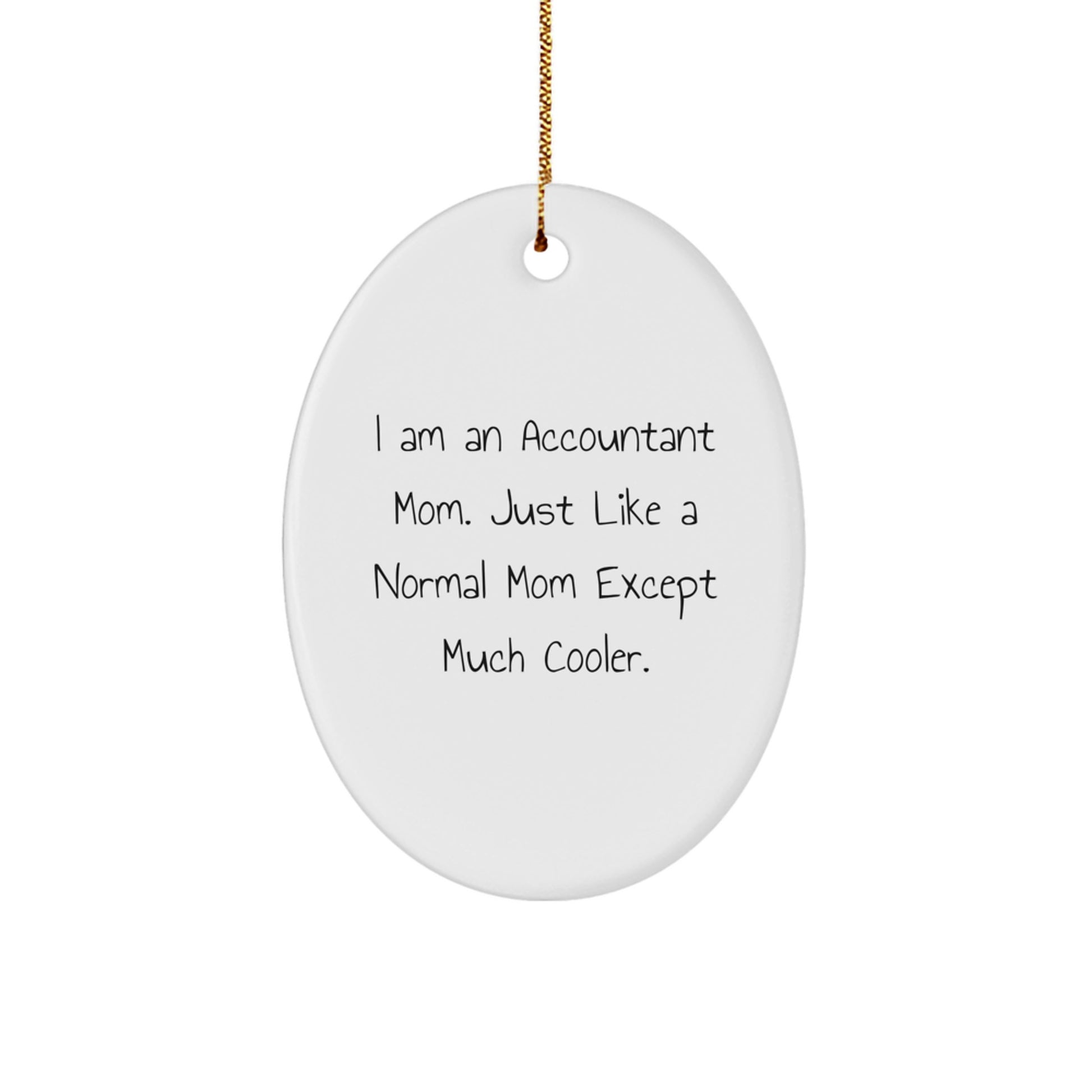 Christmas Ornament Present for Her Accountant Mom Gift - Image 1