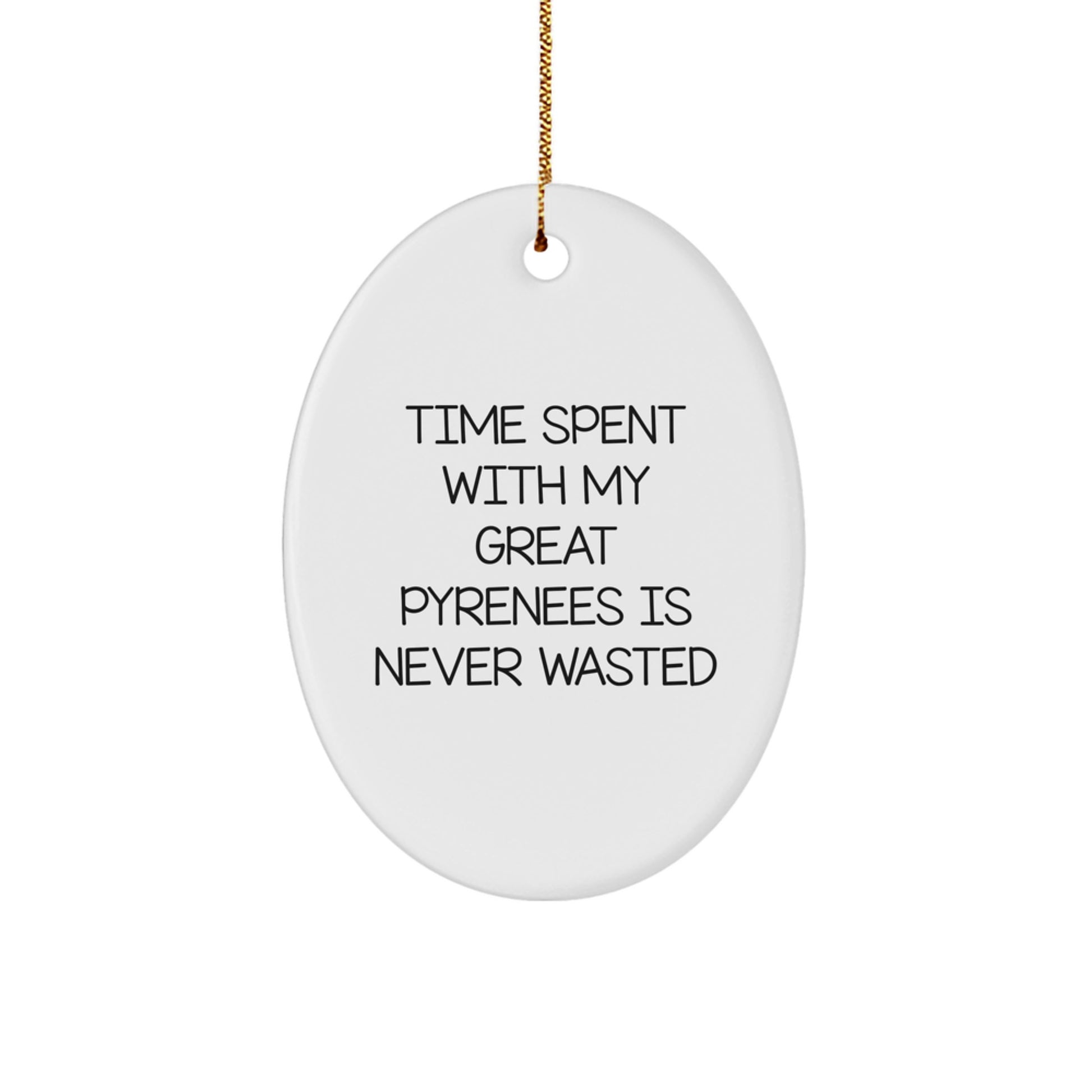 Great Pyrenees Dog Oval Ornament Gifts from Family, Friends, or Coworkers for Christmas - Image 1
