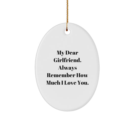 Funny Oval Ornament Gifts from Men to Their Loving Sweetheart for Christmas - Image 1
