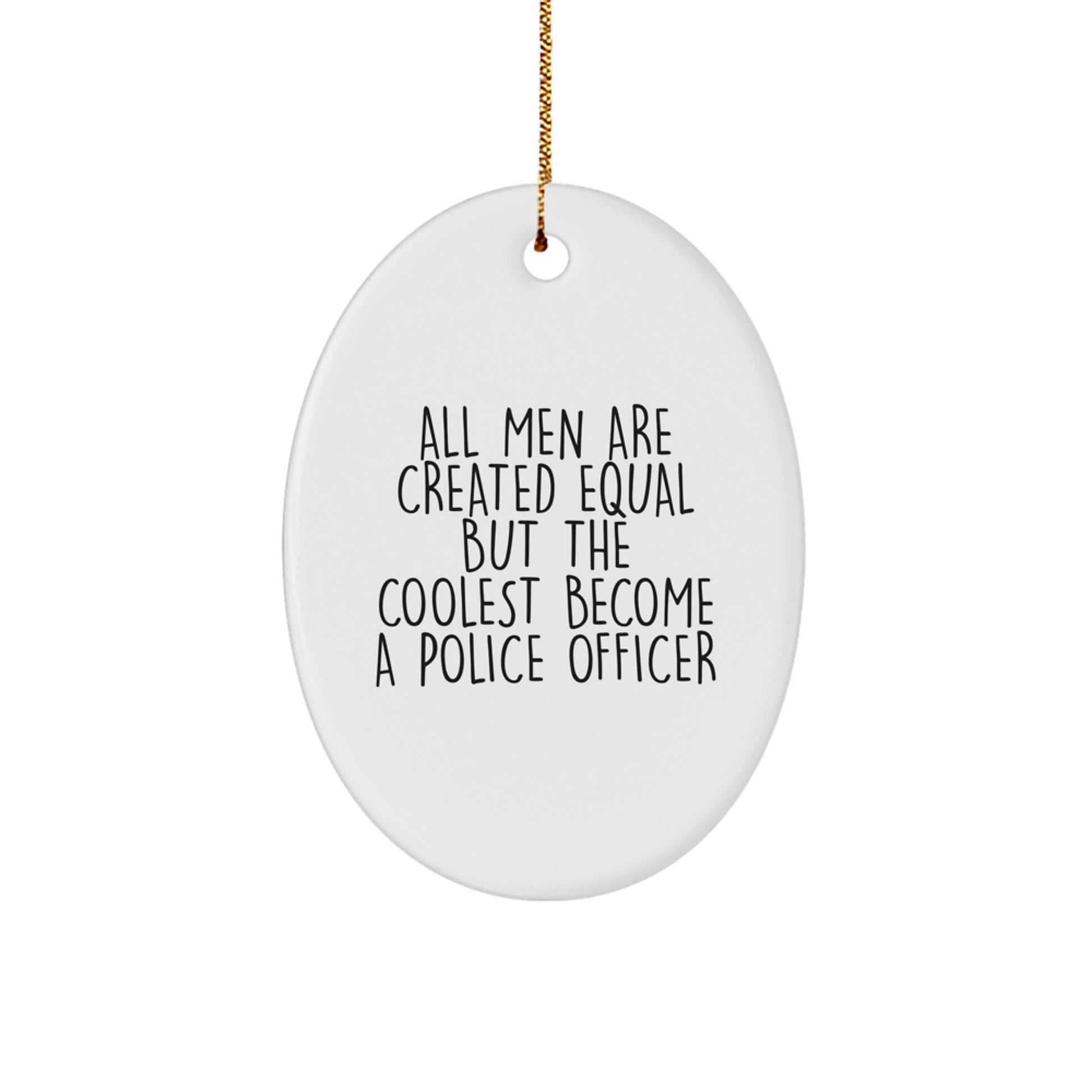 Police Officer Keepsake Christmas Ornament for Him Gift - Image 1