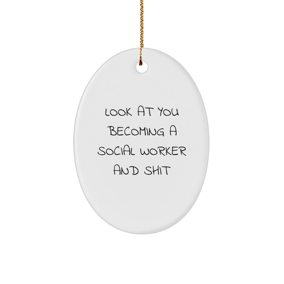 Social Worker Keepsake Christmas Ornament for Him Gift - Image 1