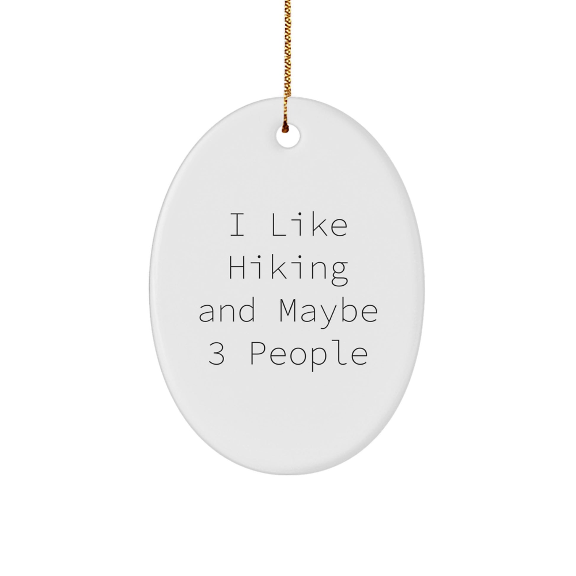 Christmas Gift for Her Hiking Ornament Present - Image 1