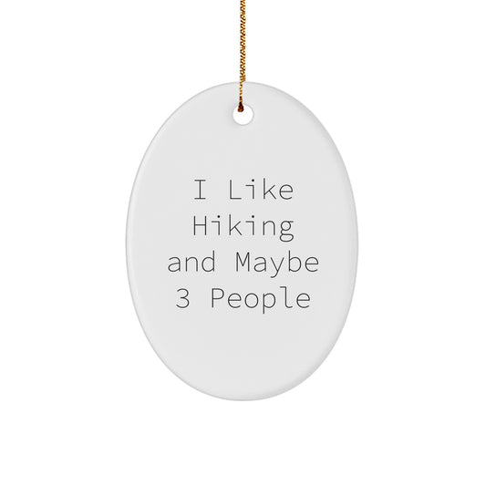 Christmas Gift for Her Hiking Ornament Present - Image 1