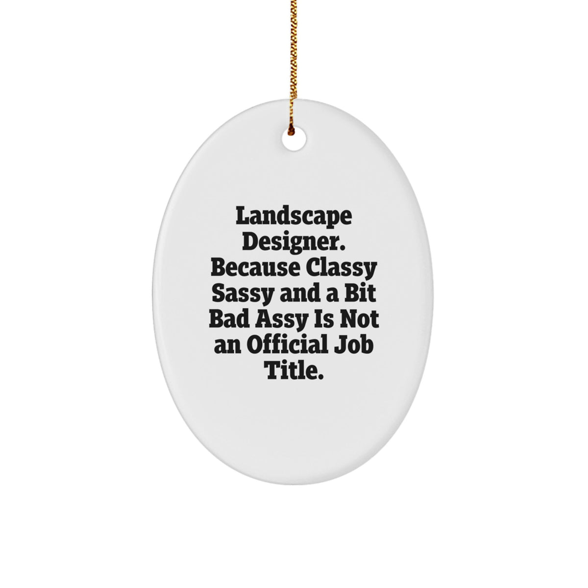 Landscape Designer Keepsake Christmas Ornament for Him Gift - Image 1