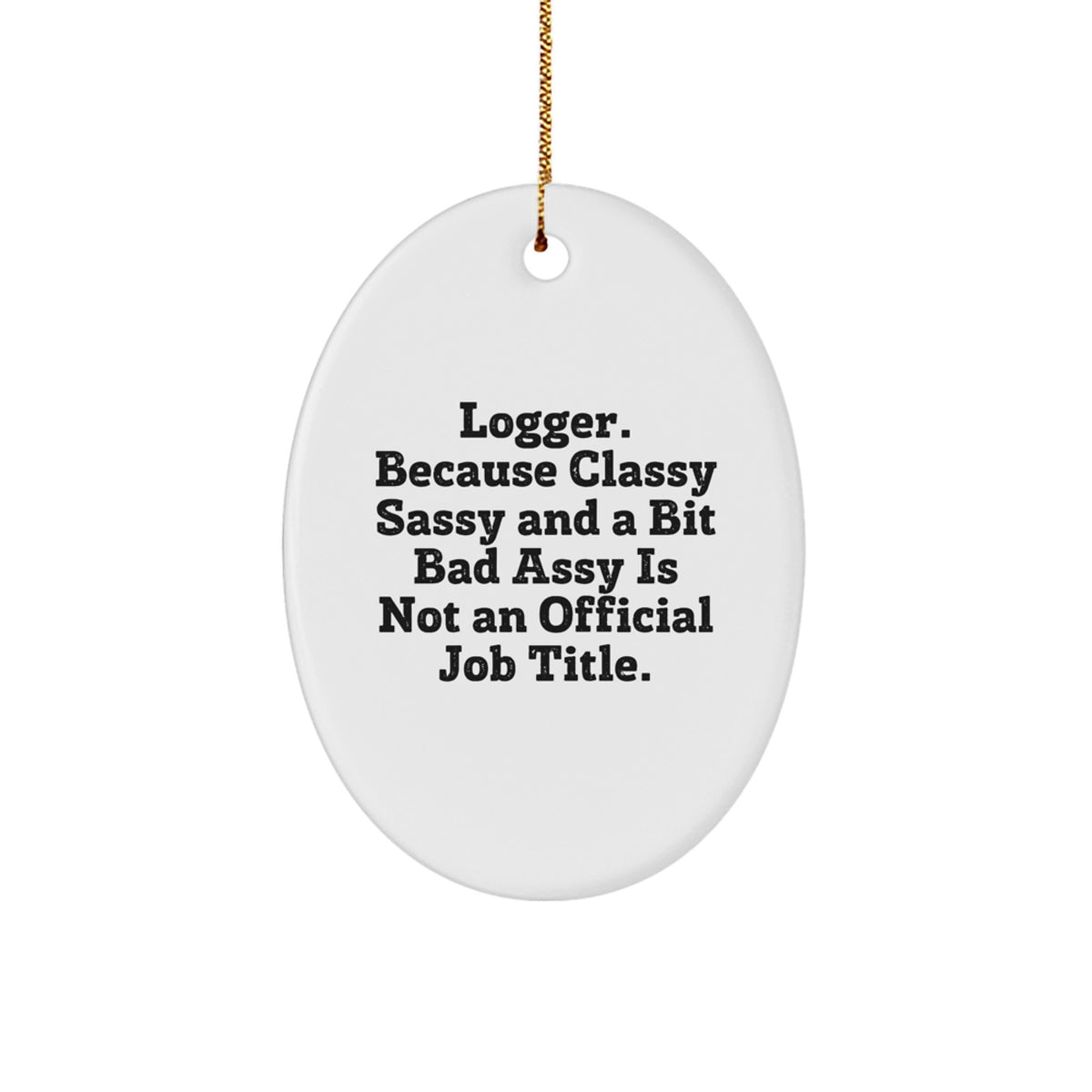 Logger Keepsake Christmas Ornament for Him Gift – Boldly Styled Unique - Image 1
