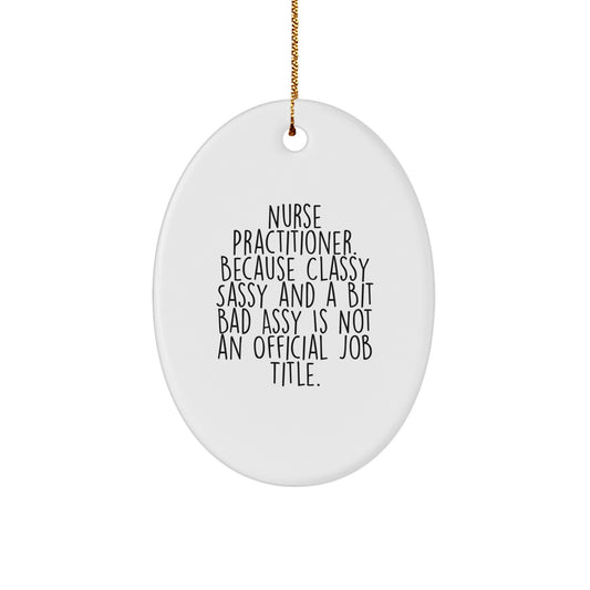 Nurse Practitioner Keepsake Christmas Ornament for Him Surprise Gift - Image 1