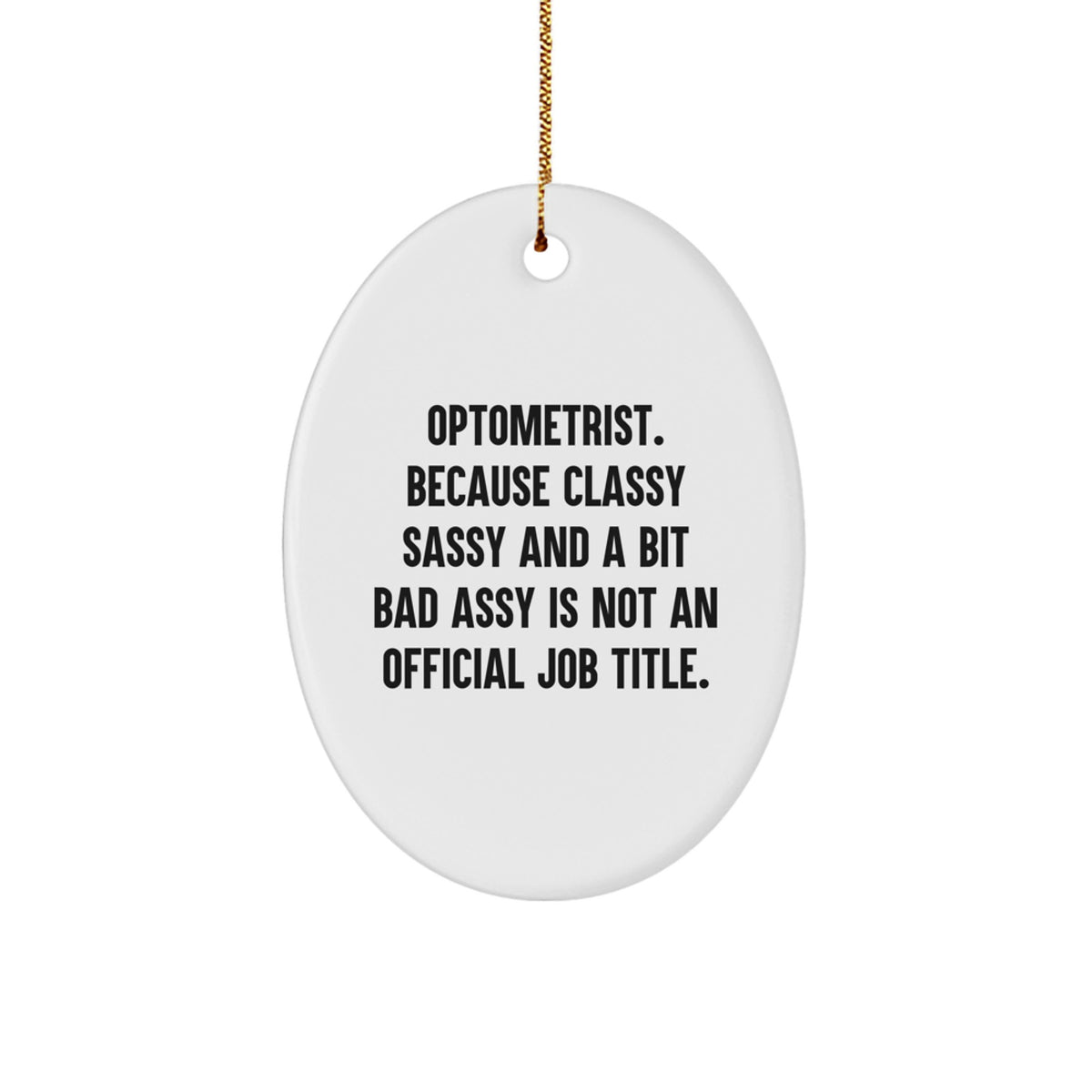 Optometrist Keepsake Christmas Ornament for Him Surprise Gift - Image 1