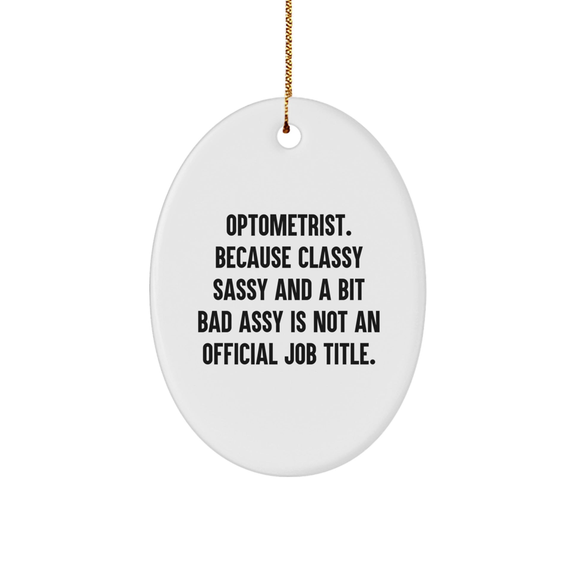 Optometrist Keepsake Christmas Ornament for Him Surprise Gift - Image 1